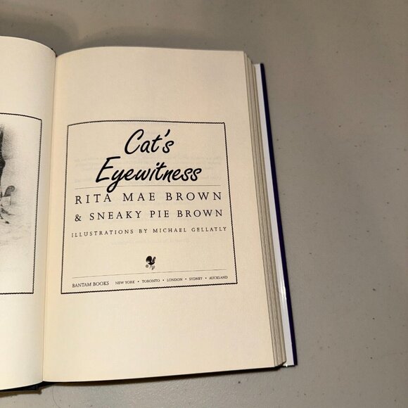 Lot 5 Mrs. Murphy Mystery by Rita Mae Brown & Sneaky Pie Brown Hardcover Novel - Picture 14 of 16